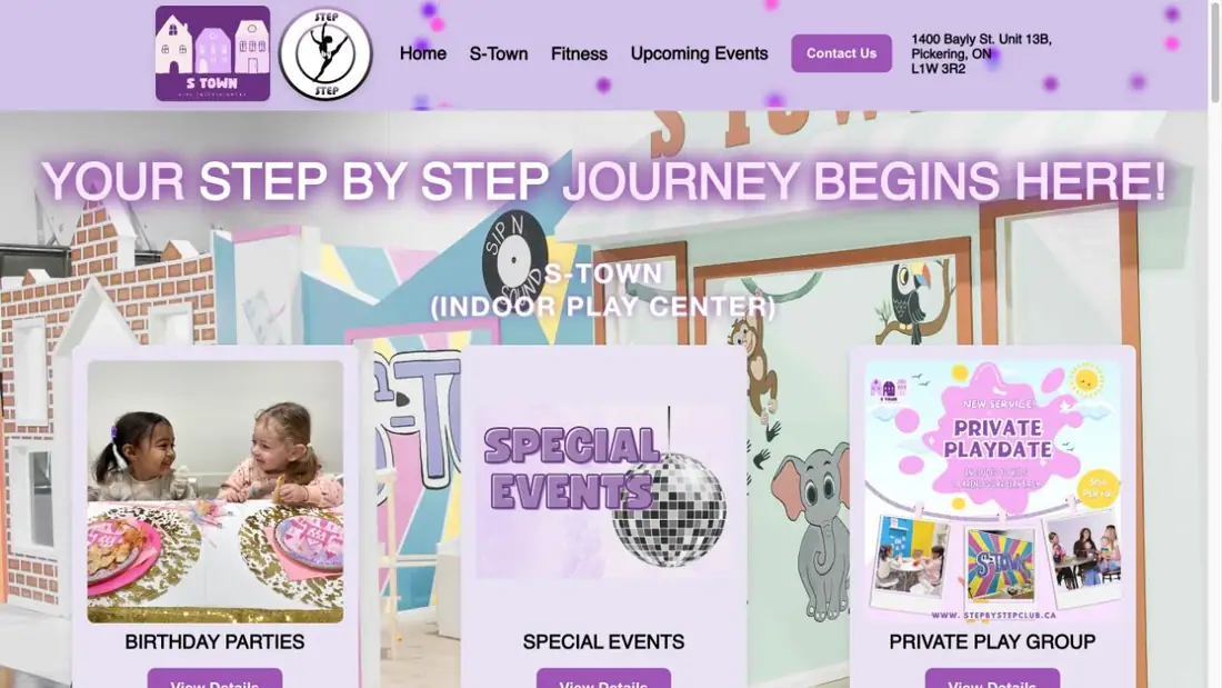 S Town Club Pickering website homepage preview
