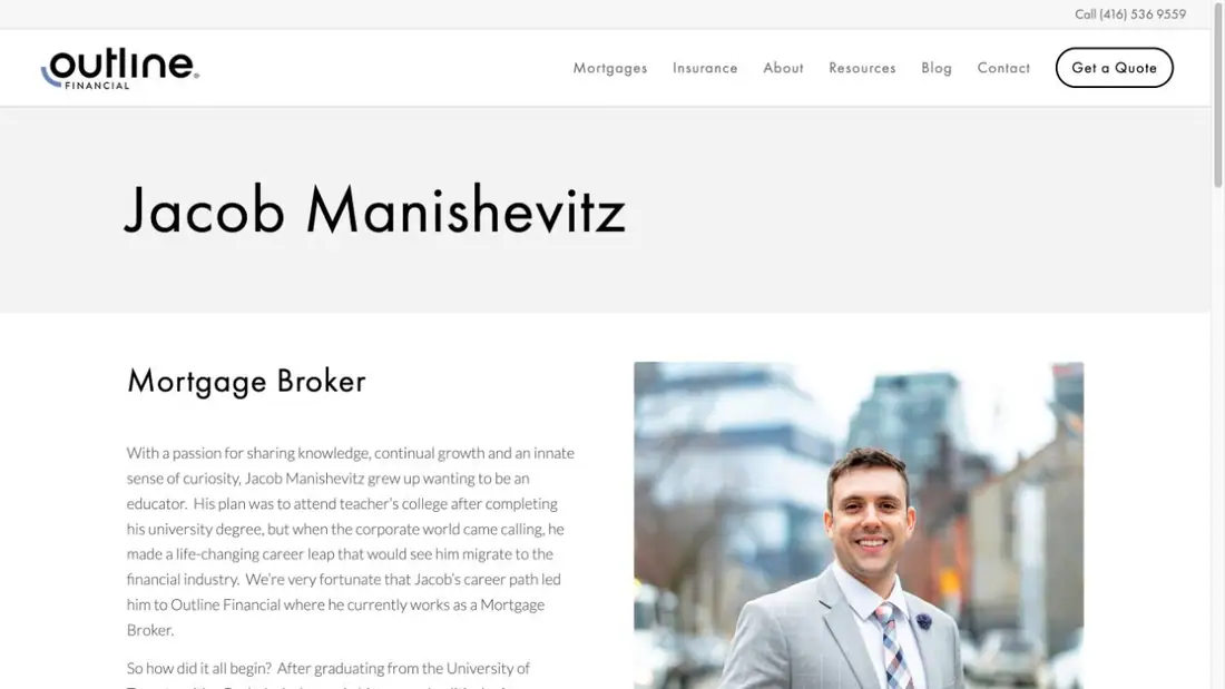 Jacob Manishevitz - Your Mortgage Matchmaker website homepage preview